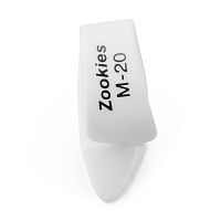 Dunlop Zookies Z9002M20 12Pack когти на большой палец, средние, поворот на 20 градусов, 12 шт.
