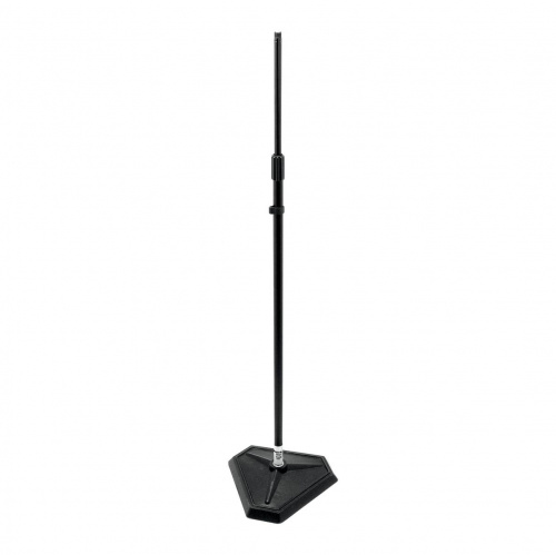 OnStage MS7625B микрофонная стойка, прямая, шестиугольное основание, регулируемая высота,черная