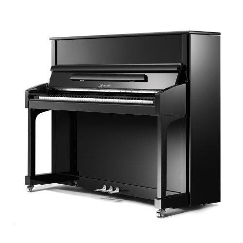 Ritmuller UHX132(A111) пианино серии Premium, 132 см, чёрный, полированное, серебряная фурнитура