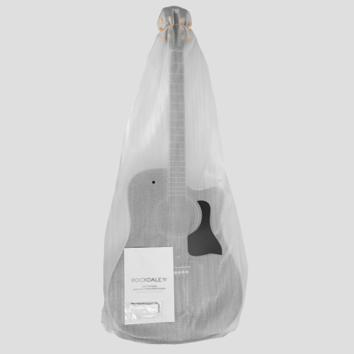 ROCKDALE Aurora D7 C BK Satin Акустическая гитара Форма корпуса Dreadnought с вырезом. Цвет черный. Сатиновое покрытие. Верхняя дека из ели. Нижняя де фото 9