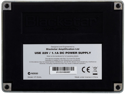 Blackstar HT-DUAL Ламповая педаль дисторшн, двухканальная фото 3