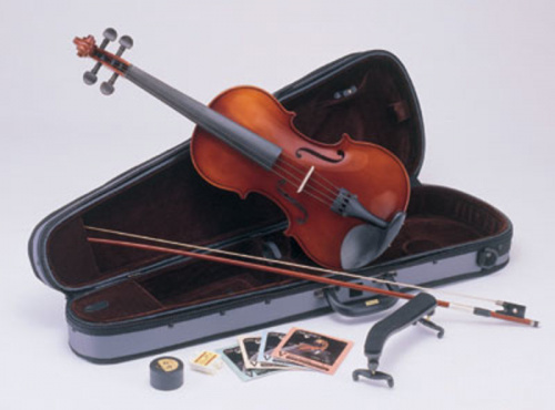 C.Giordano VS-1 4/4 Скрипка 4/4, верхняя дека цельная ель, Student, в комплекте со смычком и кейсом