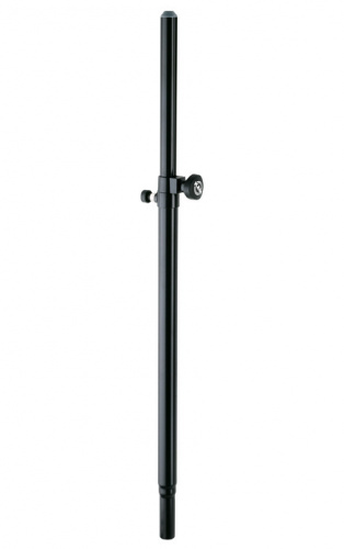 K&M 21336-000-55 раздвижная соединительная стойка для акустических систем, в. 94,5-147,5 cм, диаметр трубы 35мм, сталь, цвет черный