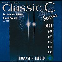 THOMASTIK CC124 Classic C струны для классической гитары, нейлон/посребренная медь, 024-046