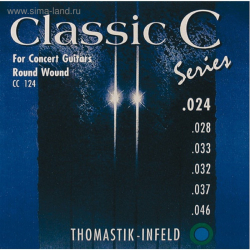 THOMASTIK CC124 Classic C струны для классической гитары, нейлон/посребренная медь, 024-046