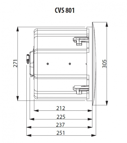 Tannoy CVS 801-BK потолочный громкоговоритель с колпаком, 180Вт прог,8Ом, 8"+1",65Гц-20кГц(+/-10 дБ),70В/100В,60/30/15/7.5 Вт,SLP116 Дб пик.Чёрный фото 2