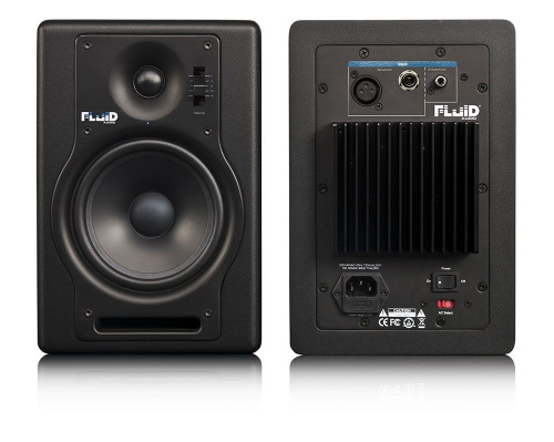 Fluid Audio F5 пара мониторов, двухполосные, Bi-Amp, 40 Вт НЧ, 30 Вт ВЧ