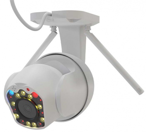 RITMIX IPC-277S Wi-Fi уличная поворотная камера наблюдения IPC-277S, цветная ночная съёмка, красно-синяя мигалка предупреждения в охранном режиме, зап фото 2