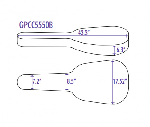 OnStage GPCC5550B Жесткий нейлоновый чехол для классической гитары фото 2