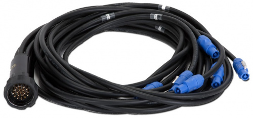 RCF AC POWER CABLE 6X TTL55 Мульти-кабель питания 6 x Neutrik Powercon 20 Amp connectors, 1 x LKS 19 M connector