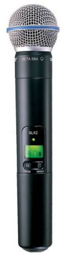 SHURE SLX2/BETA58 L4E ручной передатчик с капсюлем динамического микрофона BETA 58 для беспроводной системы SLX