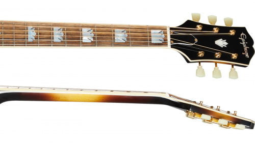 EPIPHONE J-200 Aged Vintage Sunburst электроакустическая гитара, цвет санбёрст фото 5