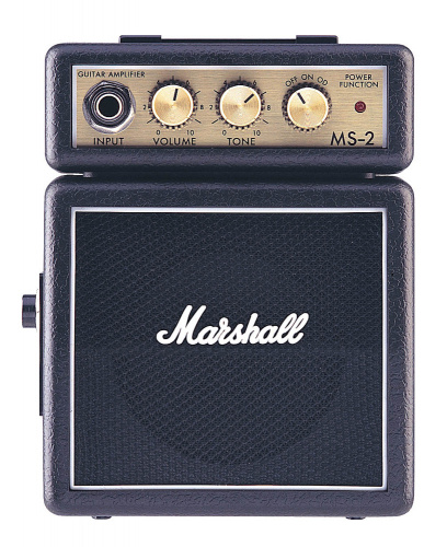 MARSHALL MS-2 MICRO AMP (BLACK) усилитель гитарный транзисторный, микрокомбо, 1 Вт, питание от батарей и адаптера (приобретается отдельно), черный цве