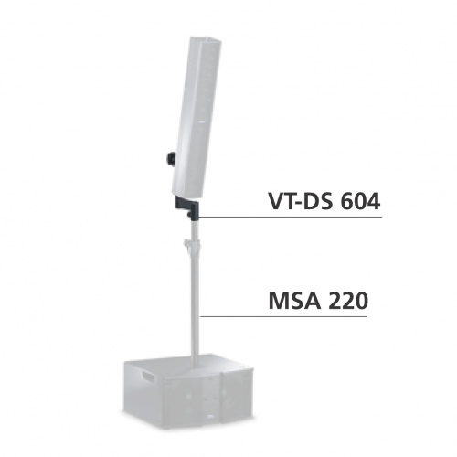 FBT VT-DS 604 W кронштейн адаптер (ЦВЕТ БЕЛЫЙ) для телескопической стойки и А.С. VERTUS CLA604A фото 2