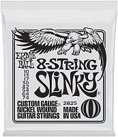 Ernie Ball 2625 струны для 8стр. эл.гитары Nickel Wound Slinky 8 (10-13-17-30-42-54-64-74)