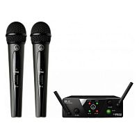 AKG WMS40 Mini2 Vocal Set US45AC (660.700&662.300) вокальная радиосистема с приёмником SR40 Mini Dual и двумя ручными передатчиками