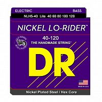 DR NLH5-40 NICKEL LO-RIDER струны для 5-струнной бас-гитары никель 40 120
