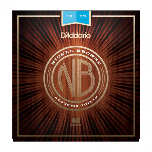 D'Addario NB1253 струны для акустической гитары,Light, 12-53