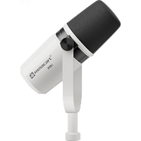 Relacart PM1 White Кардиоидный динамический микрофон с держателем.