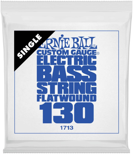 Ernie Ball 1713 струна для бас гитар. никель, Flat Wound калибр 130