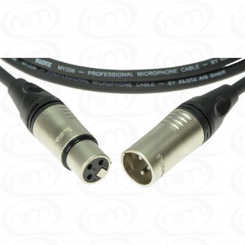 KLOTZ M1K1FM0300 M1 готовый микрофонный кабель на основе MY206, разъёмы Klotz XLR мама XLR папа, длина 3 м фото 2