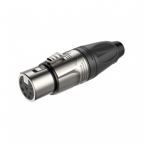 ROXTONE RX3MDWP-BG Разъем cannon (XLR) панельный папа 3-х контактный цвет: черный. Влагостойкий (IP65)