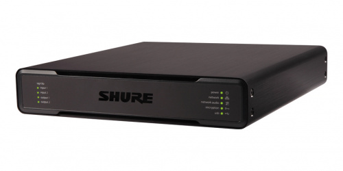 SHURE P300-IMX конференционный аудио-процессор Intellimix. 8 входов Dante. USB. 2 аналоговых входа. 2 аналоговых выхода. 3,5 джек для подключения моби