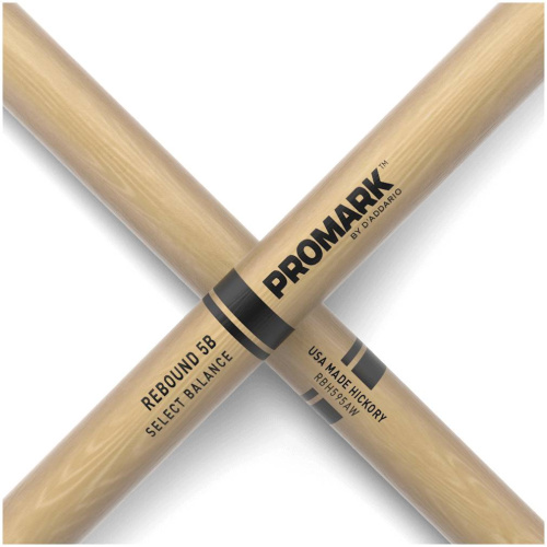 PROMARK RBH595AW 5B барабанные палочки, орех, Rebound Balance, деревянный наконечник (acorn) фото 2
