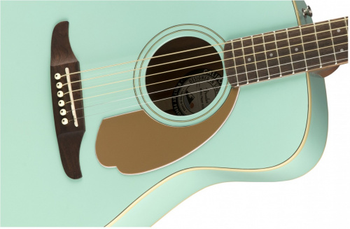 Fender Malibu Player AQS Электроакустическая гитара, цвет лазурный фото 4