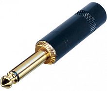 Neutrik Rean NYS224BG кабельный разъем Jack 6.3мм TS (моно), штекер черненый корпус для кабеля 6мм,