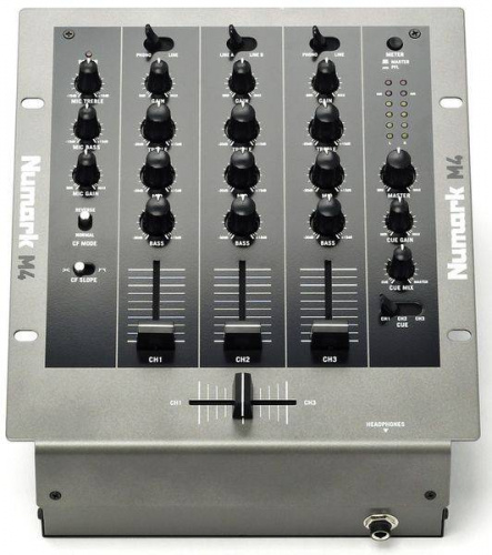 NUMARK M4 3-канальный профессиональный 10" микшер входы: 2 phono/линейных, 4 линейных, 1 микрофонный фото 6