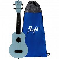 FLIGHT ULTRA S-35 Ether укулеле сопрано,серия Ultra,поликарбонат армированный. Серо-голубой.Рюкзак