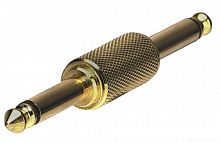 HOT WIRE коннектор джек 6,3 мм джек 6,3 мм прямой, позолоченный