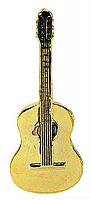 GEWA PINS Classic guitar значок классическая гитара, позолоченный (980064)