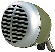 SHURE 520DX динамический микрофон для губной гармошки "Зеленая пуля" с кабелем и регулятором громкос