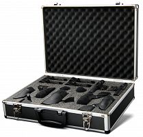PreSonus DM-7 комплект из 7 микрофонов для ударных в кейсе, в комплектре с держателями на стойки и барабаны
