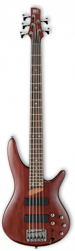 IBANEZ SR505 BM бас-гитара 5-cтрунная, цвет Brown Mahogany, корпус махагон, гриф на болтах, 5 сл ятоба/бубинга, накладка палисандр, 24 лада, мензура 3