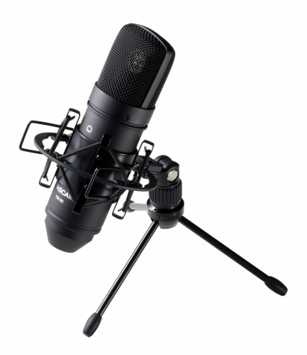 Tascam TM-80B студийный конденсаторный микрофон с мембраной 18 мм, кардиоида, черный фото 2