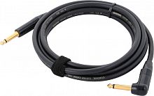 Cordial CSI 3 PR 175 инструментальный кабель угловой моно-джек 6,3 мм/моно-джек 6,3 мм, разъемы Neutrik, 3,0 м, черный
