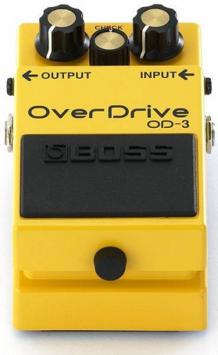 ROLAND OD-3 педаль гитарная OverDrive. Регуляторы: Level, Tone, Drive. Индикатор Check. Разъемы: вход/выход (гнезда Jack), гнездо для адаптера 9V. Мет