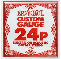 Ernie Ball 1024 струна для электро и акустических гитар. Сталь, калибр .024