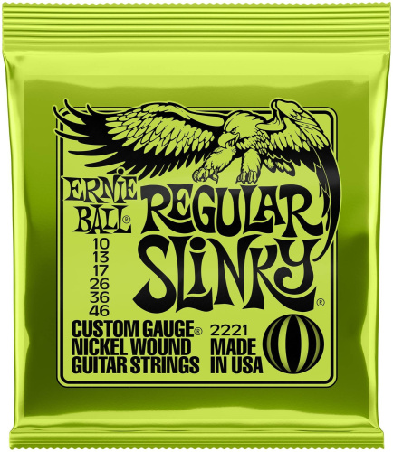 Ernie Ball 2221 струны для эл.гитары Nickel Wound Regular Slinky (10-13-17-26-36-46)
