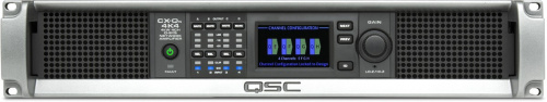 QSC CX-Qn 4K4 4-канальный усилитель 4 х 1000Вт Q-SYS, Lo-Z, 70В, 100В, FlexAmp