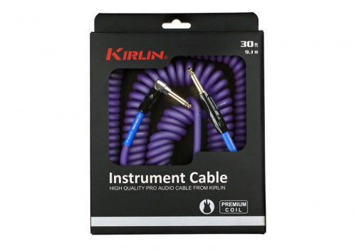 Kirlin IMK-182BFGL 9.1M BLF кабель инструментальный витой Разъемы: 1/4" прямой моноджек 1/4" уг фото 2