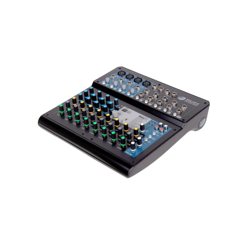 INVOTONE MiX12FX микшерный пульт, 4 микрофонных входа, 4 стереовхода TRS, 3-х полосный эквалайзер,