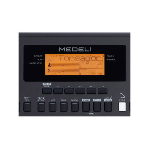 Medeli MK200 синтезатор, 61 клавиша, 64 полифония, 585 тембров, 202 стилей фото 7