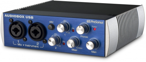 PreSonus AudioBox USB аудиоинтерфейс 2х2 для РС или МАС 24бит/48кГц, ПО Studio One Artist