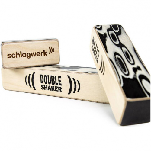 SCHLAGWERK SKSET1- набор шейкеров из 3х штук, двухкамерная система, дерево фото 3