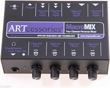 ART MacroMIX Компактный, 8 канальный микшер, 1/2-ой вход L-R RCA, 3 вход 1-4 или два L-R RCA, 4 вхо