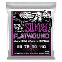Ernie Ball 2811 струны для бас-гитары Power Slinky Flatwound Bass (55-75-90-110)
